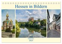 Hessen in Bildern (Tischkalender 2025 DIN A5 quer), CALVENDO Monatskalender