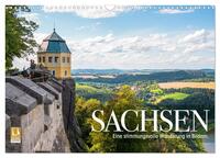 Sachsen - Eine stimmungsvolle Wanderung in Bildern (Wandkalender 2026 DIN A3 quer), CALVENDO Monatskalender
