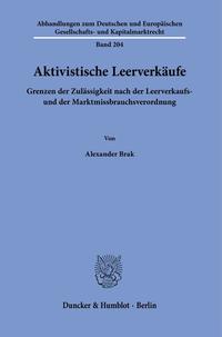 Aktivistische Leerverkäufe.