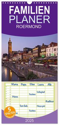Familienplaner 2025 - ROERMOND mit 5 Spalten (Wandkalender, 21 x 45 cm) CALVENDO