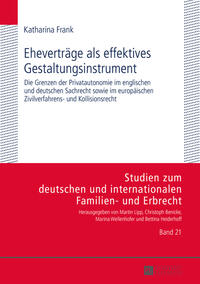 Vorderes Coverbild Eheverträge als effektives Gestaltungsinstrument