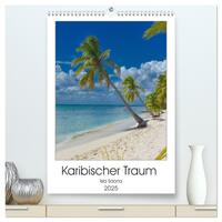 Karibischer Traum Isla Saona (hochwertiger Premium Wandkalender 2025 DIN A2 hoch), Kunstdruck in Hochglanz