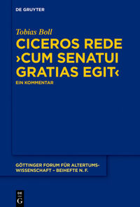 Ciceros Rede ›cum senatui gratias egit‹