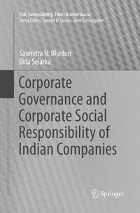 Vorderes Coverbild Corporate Governance and Corporate Social Responsibility of Indian Companies