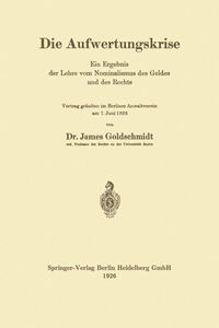 Die Aufwertungskrise