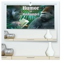 Humor im Dschungel (hochwertiger Premium Wandkalender 2026 DIN A2 quer), Kunstdruck in Hochglanz