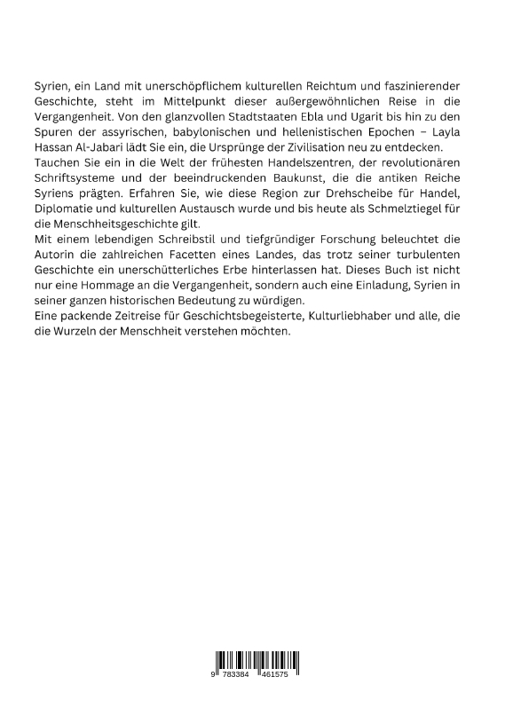 Rückseitencover Syrien: Wiege der Zivilisation