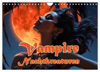 Vampire Nachtkreaturen (Wandkalender 2025 DIN A4 quer), CALVENDO Monatskalender