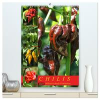 Vorderes Coverbild Chilis - Höllisch scharfe Früchtchen (hochwertiger Premium Wandkalender 2025 DIN A2 hoch), Kunstdruck in Hochglanz