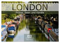 London - Flüsse, Seen und Kanäle (Tischkalender 2025 DIN A5 quer), CALVENDO Monatskalender