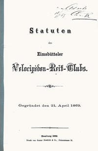 Statuten des Eimsbütteler Velocipèden-Reit-Clubs