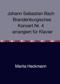 Vorderes Coverbild Johann Sebastian Bach Brandenburgisches Konzert Nr. 4 arrangiert für Klavier