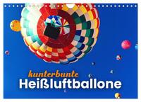 Kunterbunte Heißluftballone (Wandkalender 2025 DIN A4 quer), CALVENDO Monatskalender