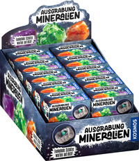 Ausgrabung Mineralien (20 Ex. im Display)