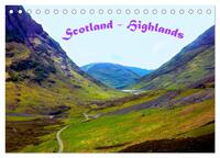 Scotland - Highlands (Tischkalender 2026 DIN A5 quer), CALVENDO Monatskalender