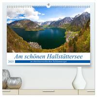 Vorderes Coverbild Am schönen Hallstättersee im oberösterreichischen Salzkammergut (hochwertiger Premium Wandkalender 2025 DIN A2 quer), Kunstdruck in Hochglanz