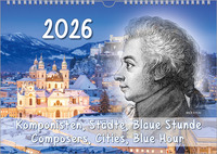 Komponisten-Kalender, ein Musik-Kalender 2026, DIN A3