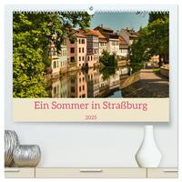 Ein Sommertag in Straßburg (hochwertiger Premium Wandkalender 2025 DIN A2 quer), Kunstdruck in Hochglanz