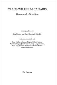 Claus-Wilhelm Canaris, Gesammelte Schriften