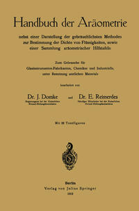Handbuch der Aräometrie