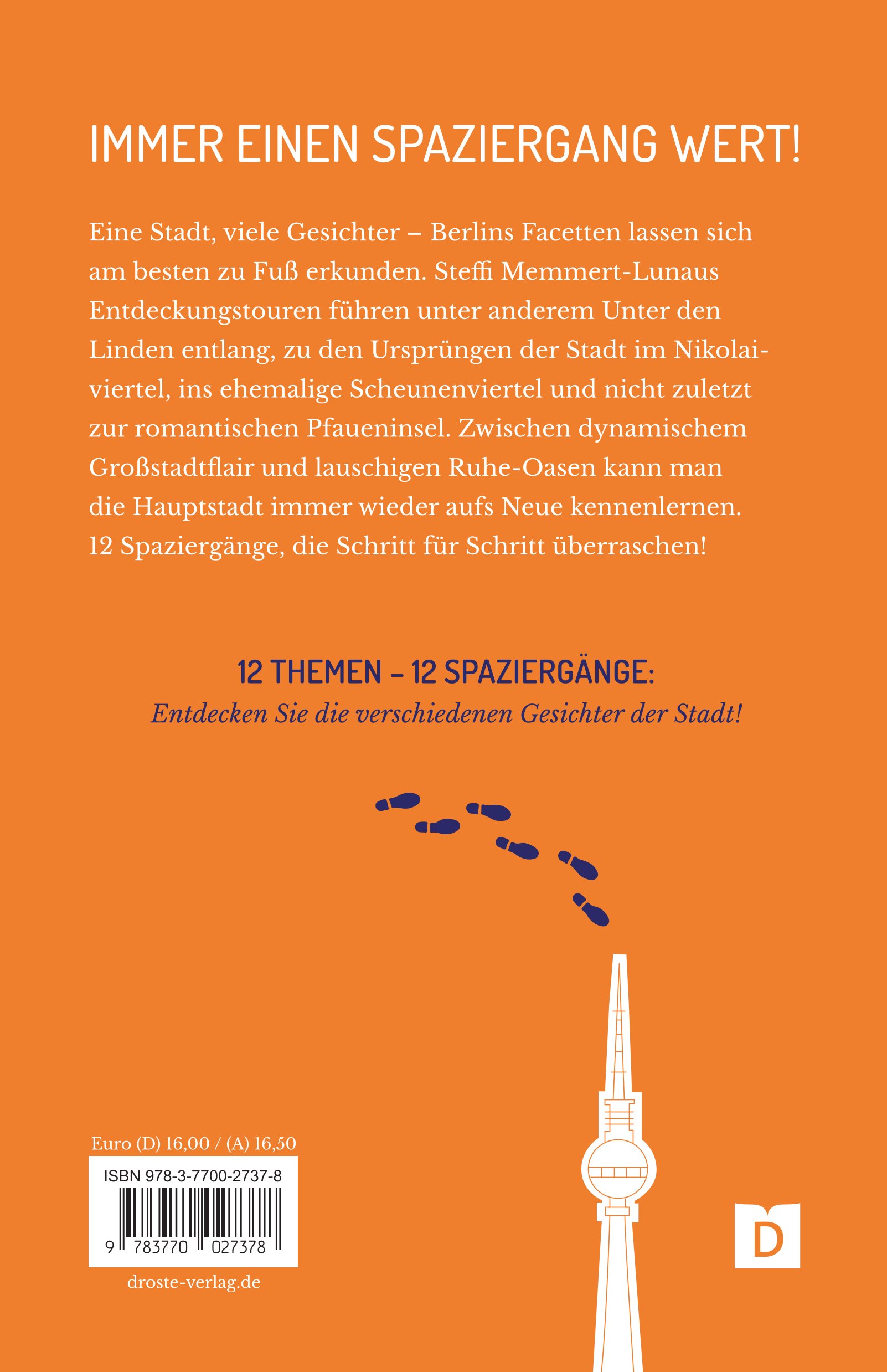 Rückseitencover Zu Fuß durch Berlin