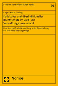Kollektiver und überindividueller Rechtsschutz im Zivil- und Verwaltungsprozessrecht
