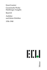 Aufsätze und kleine Schriften 1936–1940