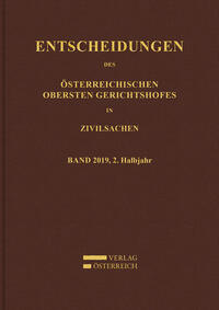 Entscheidungen des Obersten Gerichtshofes in Zivilsachen