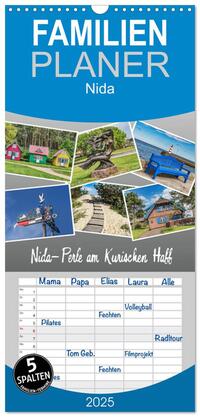 Familienplaner 2025 - Nida - Perle am Kurischen Haff mit 5 Spalten (Wandkalender, 21 x 45 cm) CALVENDO