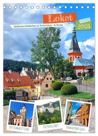 Loket - Idyllisches Städtchen in Tschechien (Tischkalender 2025 DIN A5 hoch), CALVENDO Monatskalender