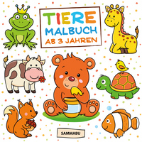 Tiere Malbuch ab 3 Jahren