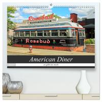 American Diner - es gibt sie noch (hochwertiger Premium Wandkalender 2025 DIN A2 quer), Kunstdruck in Hochglanz