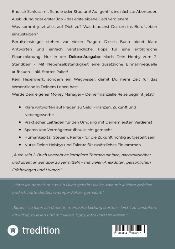 Rückseitencover Sei Dein Money Manager! Deluxe-Ausgabe