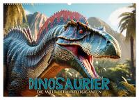 Dinosaurier - die Welt der Urzeitgiganten (Wandkalender 2025 DIN A2 quer), CALVENDO Monatskalender