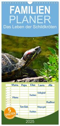 Familienplaner 2025 - Das Leben der Schildkröten mit 5 Spalten (Wandkalender, 21 x 45 cm) CALVENDO
