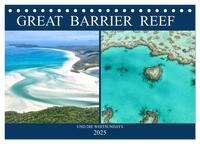 Great Barrier Reef und die Whitsundays (Tischkalender 2025 DIN A5 quer), CALVENDO Monatskalender