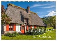 Landhäuser mit Charme (Wandkalender 2025 DIN A2 quer), CALVENDO Monatskalender