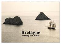 Bretagne entlang der Küste (Wandkalender 2025 DIN A2 quer), CALVENDO Monatskalender