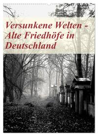 Versunkene Welten - Alte Friedhöfe in Deutschland (Wandkalender 2025 DIN A2 hoch), CALVENDO Monatskalender