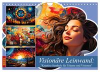 Vorderes Coverbild Visionäre Leinwand: Kreative Symbole für Träume und Visionen (Wandkalender 2025 DIN A4 quer), CALVENDO Monatskalender