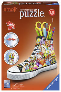Ravensburger 3D Puzzle 11218 - Sneaker Emoji - Praktischer Stiftehalter - Schreibtisch-Organizer für Erwachsene und Kinder ab 8 Jahren