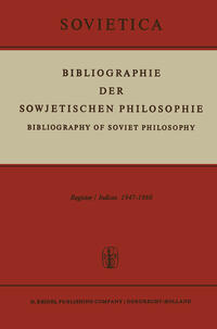 Bibliographie der Sowjetischen Philosophie