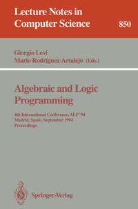 Algebraic and Logic Programming