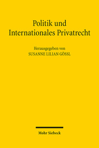 Vorderes Coverbild Politik und Internationales Privatrecht