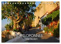 Peloponnes - Der Süden (Tischkalender 2026 DIN A5 quer), CALVENDO Monatskalender