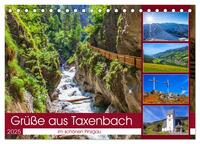 Schöne Grüße aus Taxenbach (Tischkalender 2025 DIN A5 quer), CALVENDO Monatskalender