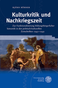 Vorderes Coverbild Kulturkritik und Nachkriegszeit