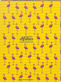 Die Tiere Afrikas Geschenkpapier-Heft Motiv Flamingo