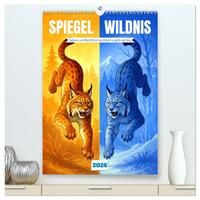 Spiegelwildnis (hochwertiger Premium Wandkalender 2026 DIN A2 hoch), Kunstdruck in Hochglanz
