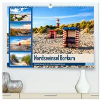 Vorderes Coverbild Nordseeinsel Borkum - Inselrausch im Hochseeklima (hochwertiger Premium Wandkalender 2025 DIN A2 quer), Kunstdruck in Hochglanz